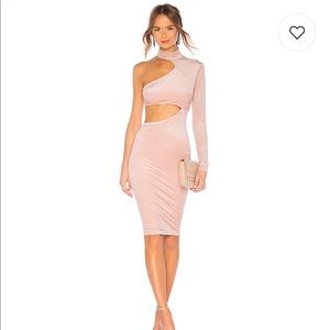 Michael Costello x Revolve Dress in Blush